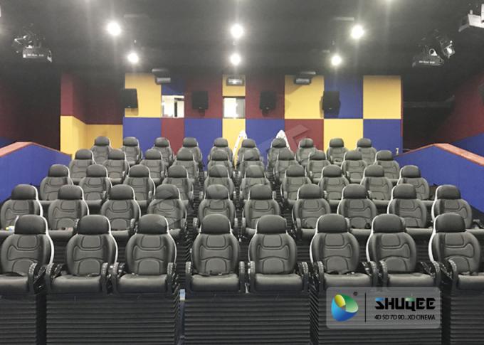 24 Seats 5D Theater System With Electric Motion 5D Chair Play Roller Coaster Film In Mall