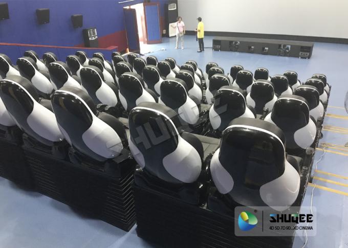 24 Seats 5D Theater System With Electric Motion 5D Chair Play Roller Coaster Film In Mall