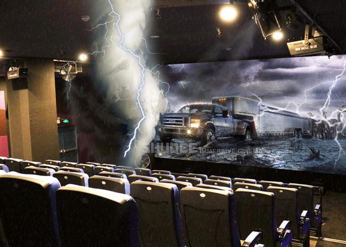 Modern 4D Cinema Motion Seats Leather Chair Pneumatic / Electronic Effects 14