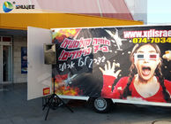 Portable Mobile 5D Theater / Cinema Fun Rides With Cabin Or Trailer For Amusement Park