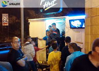 5D Haunted House Film Mobile Cinema Box Cabin Genuine Leather Chair