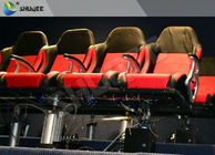 Movie Equipment Pneumatic 7D Cinema System Standard Red Chair With Leg Sweep