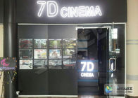 9 Seats 7D Simulator Cinema System Pneumatic Simulator Row Of 3 Ten Years Duration
