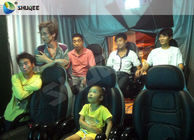 Dinosaur Cabin 7d Simulator Cinema Pneumatic System 9 Seats With Dinosaur Poster