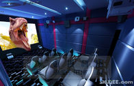 3 DOF Motion Theater Chair With 8 Environmental Effects Raining Snow And Customized Logo