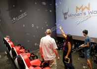 Incredible Bubble Machine 5D Theater System Deeply Immersion Luxury Red Motion Seats