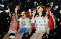 9 Seats 7D Simulator Cinema System Pneumatic Simulator Row Of 3 Ten Years Duration