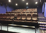 12 HZ Vibration Rate Comfortable Red Cinema Seats in Special Effects With Cup Holder