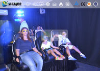 6 Persons 7D Movie Theater Mini Luxury Leather Motion Chairs , Remove Anywhere