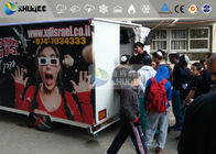 9 Motion Seats Mobile Trailer 5D Movie Theater , Truck Mobile 5D Cinema