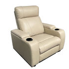 Luxury Synthetic Leather Theater Seating VIP Cinema Sofa With Cup Holder