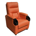 Leather Home Movie Theater Seats VIP Sofa With Tilting Cup Holder