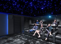 Black Leather 8 Seats Home Cinema Electric Recliner With Sounds System