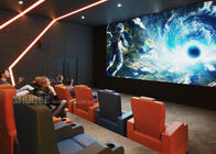 3D Home Cinema System With Genuine Leather Movie Theater Sofa Seats And Electric Recliner