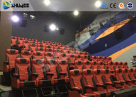 Red Dynamic sitting 4D Movie Theater  , Intellectualized Control , Momentum With Electric