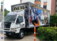 Popular Truck Mobile 7D Cinema System With 9 Black Leather Pneumstic Seats