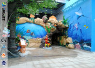 Happy Children 5D Movie Theater With Blue Fiberglass Luxury Chair