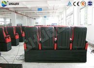 Large 4D Movie Theater Long Movie Pneumatic System Chair With Cup Holder