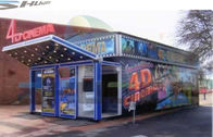 Outdoor Mini Mobile 4D Cinema System , Movie Theater Cabin With Motion Chair