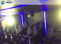 Dynamic Motion Theater Chair Black Genuine Leather For Mobile Truck Cinema