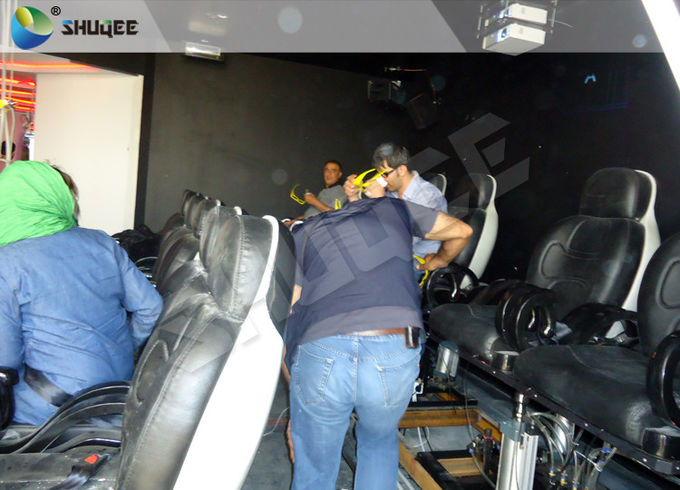 Movie Theater Equipments 3 DOF Motion Chair 1 / 2 / 3 Seats A Group 5D Cinema System 0