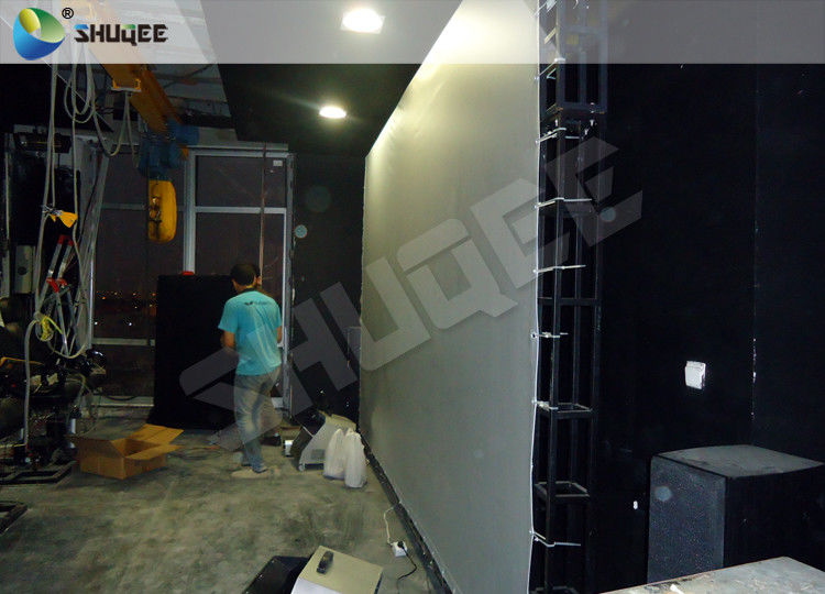 China Roller Coaster 5d Movie Theatre Game Machine With Leg Tickle /  Push Back Chair factory