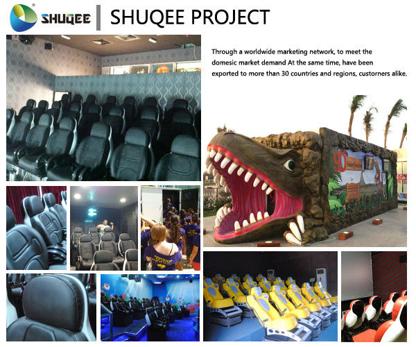 Interactive Shooting Game 7D Cinema Equipment Simulator Motion Seats With Cabin Box 6