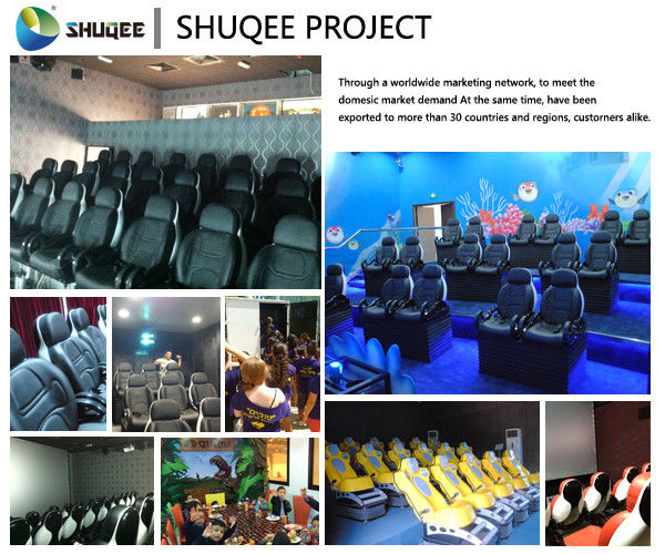 Interactive Shooting Game 7D Cinema Equipment Simulator Motion Seats With Cabin Box 5