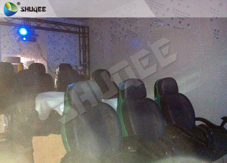 Pneumatic 5D Movie Theater Cinema System Luxury Black Chair With Vibration