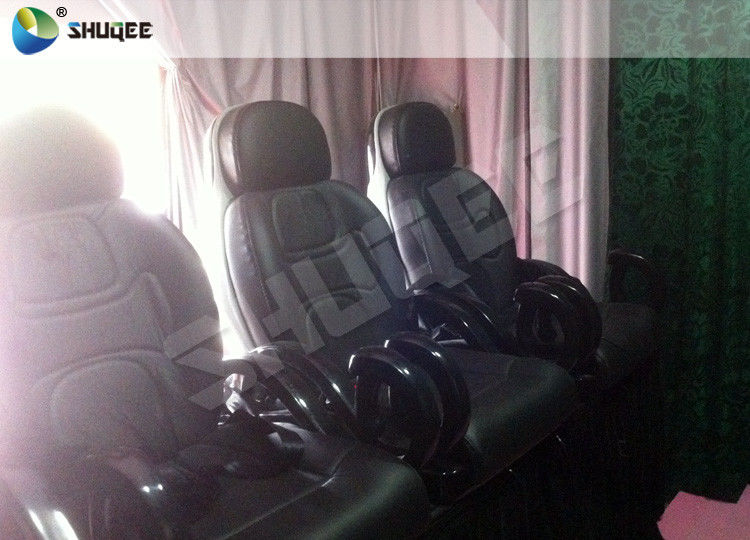 Pneumatic 5D Movie Theater Cinema System Luxury Black Chair With Vibration