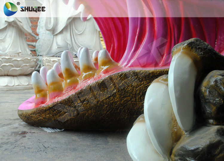 Dinosaur Designed Cabin 5D Cinema Equipment With Comfortable Chairs