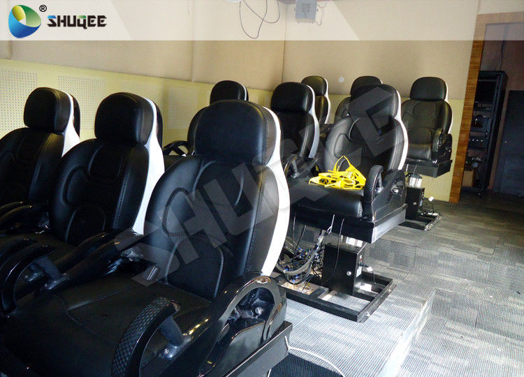 Electric Pneumatic System 7D Movie Theater Luxury Motion Rides With Shooting Gun Game 1