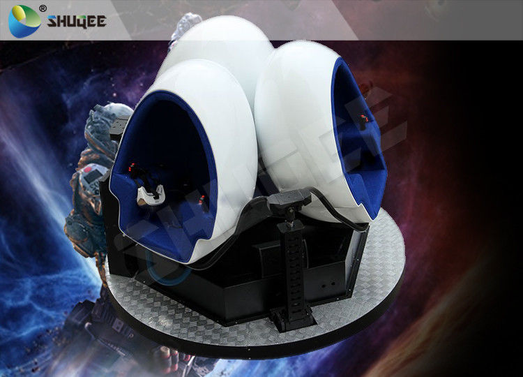 Blue Chairs Egg Shell 9d Movie Theatre 360 Degree Experience With VR Glasses 0