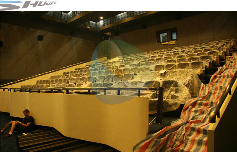 4D Movie Theater Equipments 7.1 audio system with curved / flat Screen