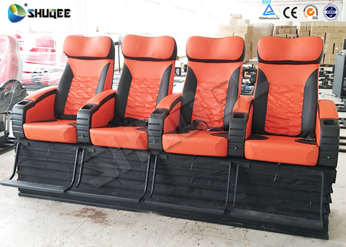 4 Seat Per Set 4D Movie Theater Cinema Equipment Customize Color Motion Chairs
