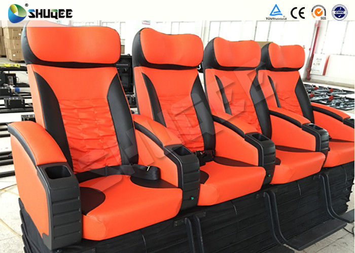 Movement Seats 4D Movie Theater,Special Effect Available For Theater 50-100 Seats 0
