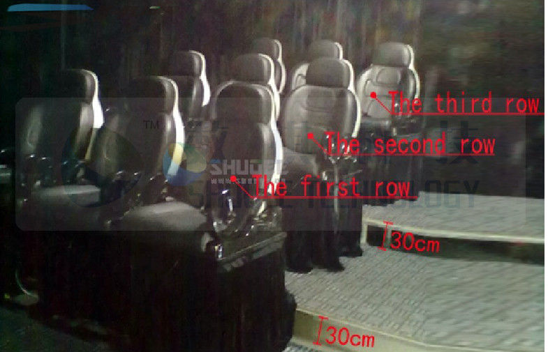 China Thrilling Movie 5 D Cinema System Drastic Movement With Motion Chair factory