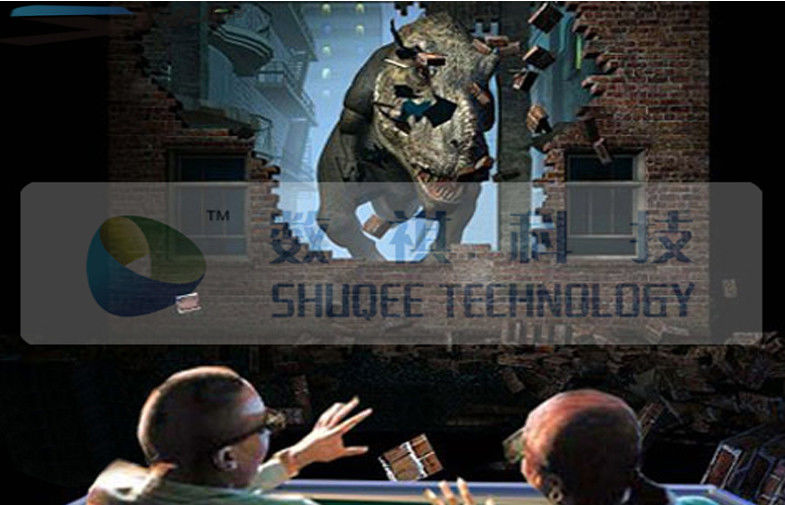 Flat Silver Metal Screen 4d Theater System With Vibration Chair