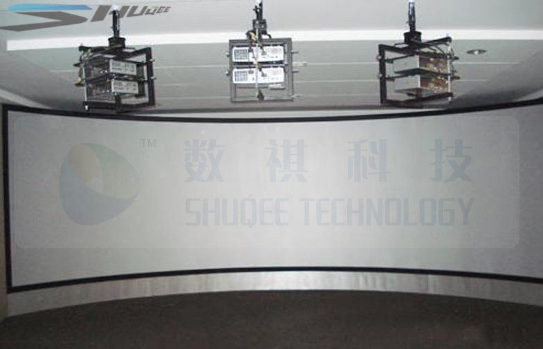 China Panorama Sreen 5D Cinema Equipment Arc Screen with 6 Projectors factory