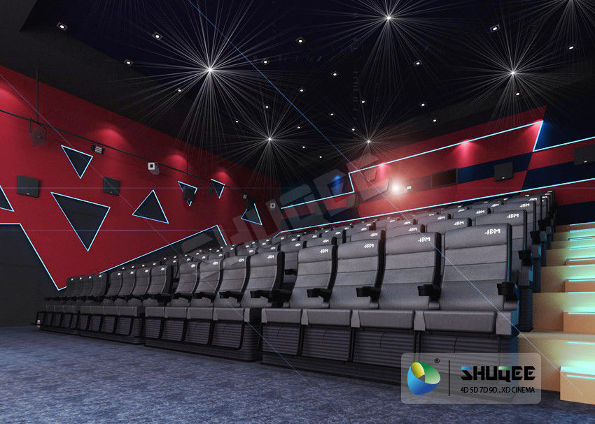 DMX protocol control Indoor 4D Cinema System With 4 Seats / Set