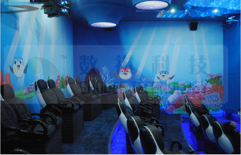Theme Park 4D Cinema Equipment With Fire And Laser Effects