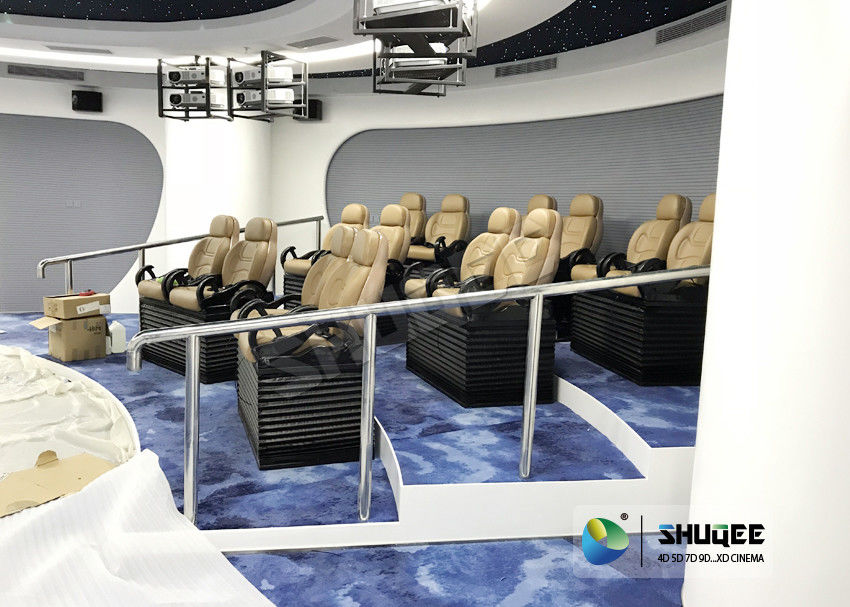 110 - 240V Electrics System 5D Movie Theater Red / Black Or Customized Color