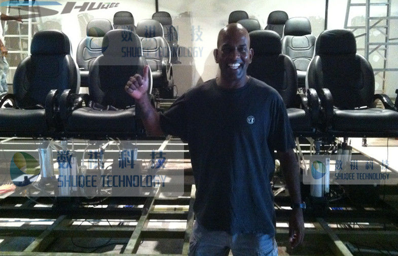 Adventure Rider 5D Cinema System With Comfortable And Safety Leather Motion Chairs