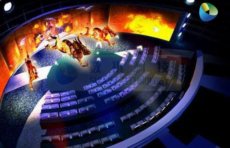 China Customized High Definition 5D Cinema Equipment With Curved Screen factory
