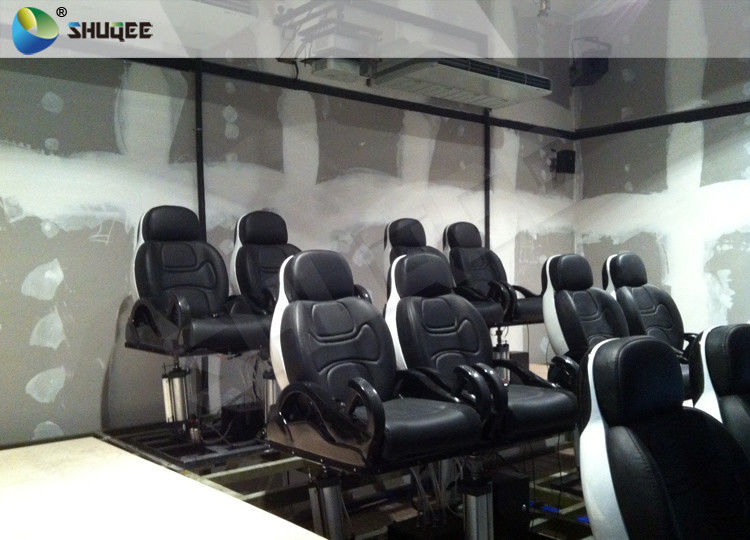 China Unique 5D Movie Theater 2 / 3 / 4 People Capacity 380V Customized Logo factory