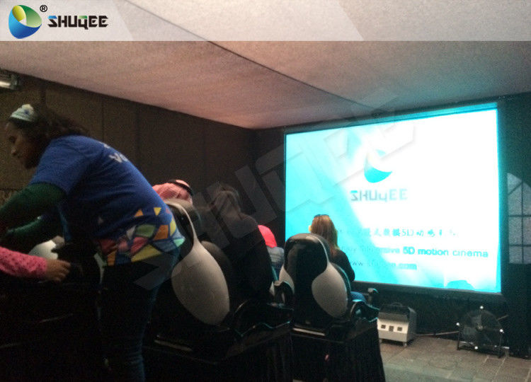 Red / Black 9D Movie Theater Motion Chair 3D Glasses For Shopping Mall