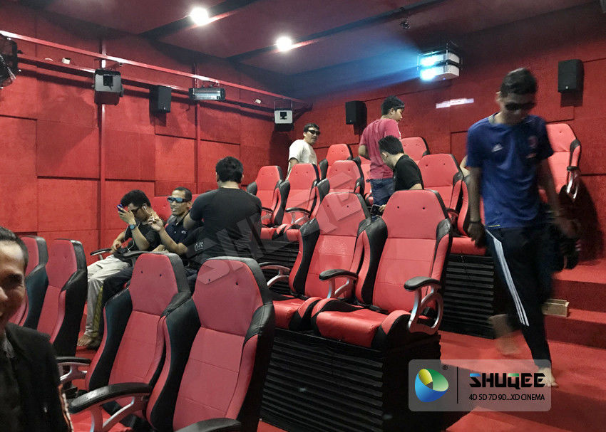 Mini Home Luxury Seats 5D Movie Theater Equipment With Lightning , Fog Effect