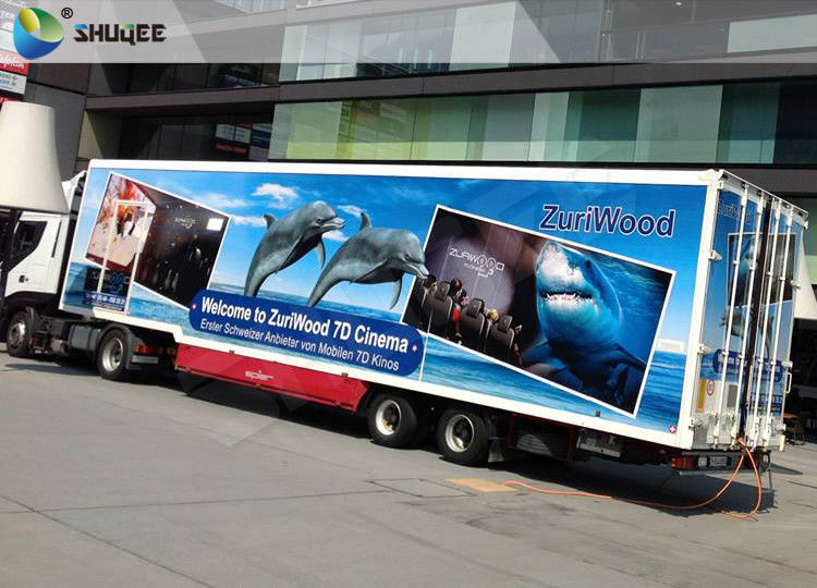 Fantastic 7D Movie Theater Equipment With Special Effect Chairs Customize Logo 0