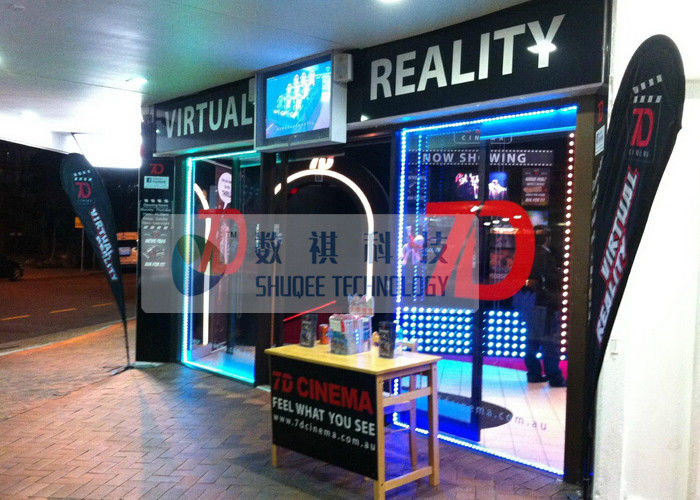 Virtual Reality 7D Cinema System , 9 Seats 6DOF Hydraulic Motion Chairs