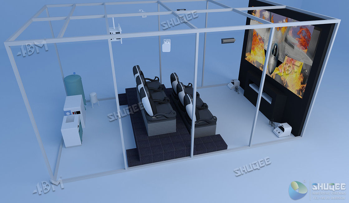 Mini Mobile 5D Cinema Theater For Science / Shopping Mall Novel And Unique Experience 0